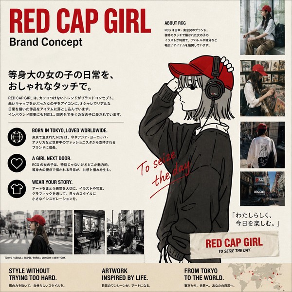 【SPECIAL PRICE】RED CAP GIRL ジャージ バックプリント トラックジャケット