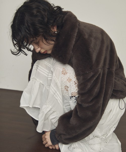 【再々入荷】カットワークレースギャザースカート