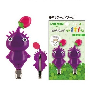 【8月入荷予定】PIKMIN　ピクミン　ヘアクリップ　紫ピクミン　PIK-101