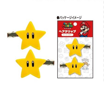 【6月入荷予定】スーパーマリオ　ヘアクリップ　 (スーパースター)　MBS-1221
