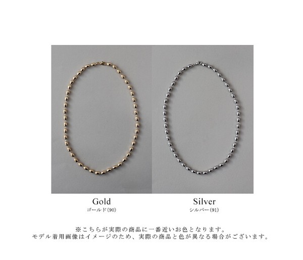 2025新作【ボールチェーンネックレス】アクセサリー　ニッケルフリー ネックレス