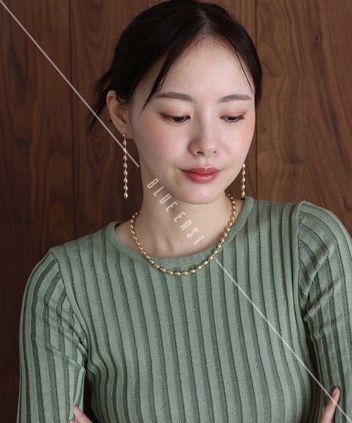 2025新作【ボールチェーンピアス】　アクセサリー  ピアス　ニッケルフリー