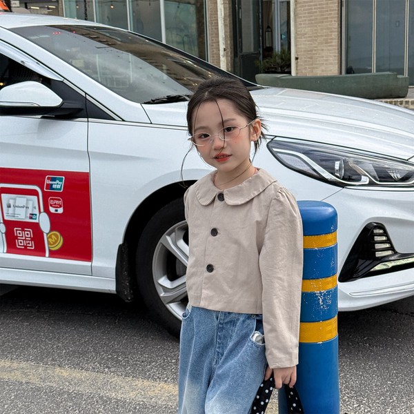 韓国スタイル 2色6サイズ トップス ジャケット 子供 長袖 春 秋