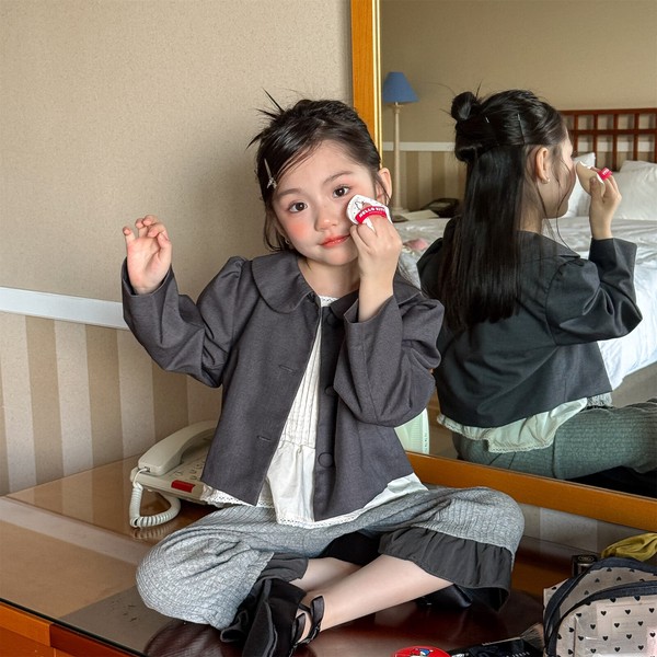 韓国スタイル 2色6サイズ トップス ジャケット 子供 長袖 春 秋