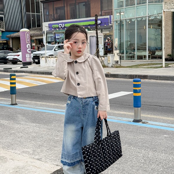 韓国スタイル 2色6サイズ トップス ジャケット 子供 長袖 春 秋