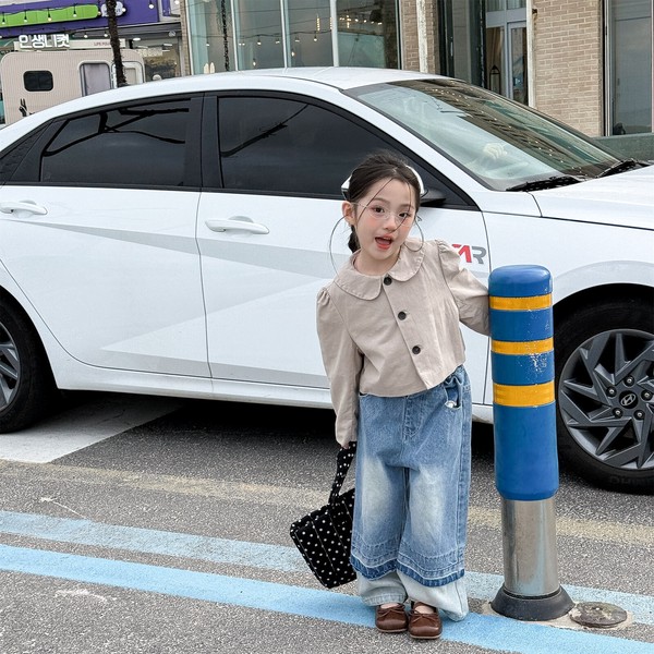 韓国スタイル 2色6サイズ トップス ジャケット 子供 長袖 春 秋