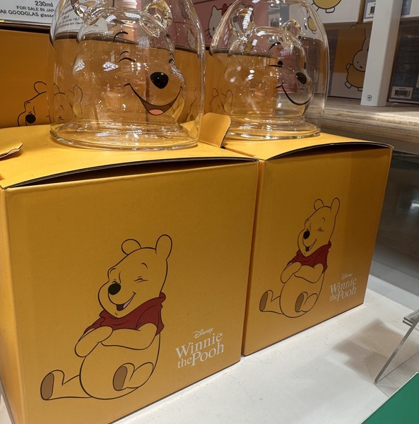【グッドグラス公式】くまのプーさん（1）（2）/ハンドメイド/耐熱グラス/BOX付き/ギフト/ディズニー