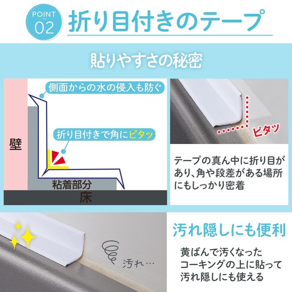 ★売れ筋商品！！【すき間に貼りやすい　汚れ防止テープ】