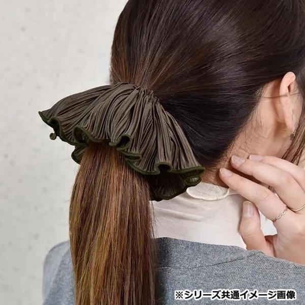 フラワーリング ヘアアクセサリー シュシュット BK・ブラック HSS0010-BK