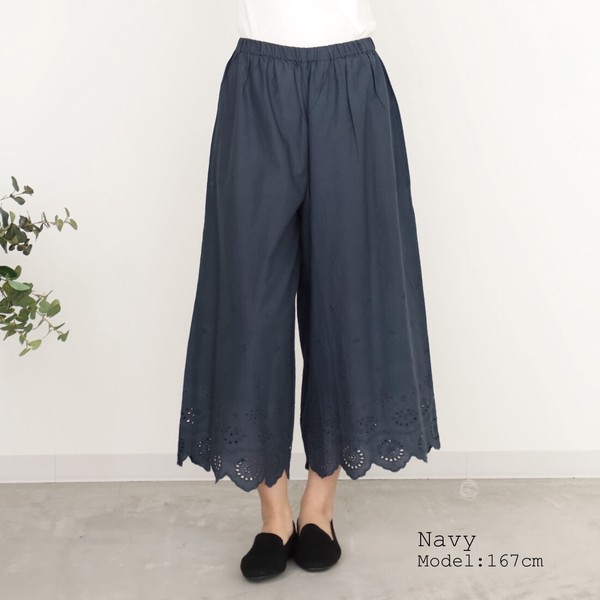 スカラップ刺繍ぺチパンツ