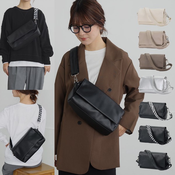 ボディバッグ ショルダー  レディス 2WAY スクエア 合皮 ユニセックス 柄 ゼブラ ドット 人気 売れ筋