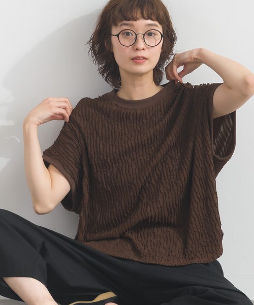 [SD限定] 今期も登場！大人気！フリフリカットソー天竺編み ビッグ Tシャツ【2026春夏新