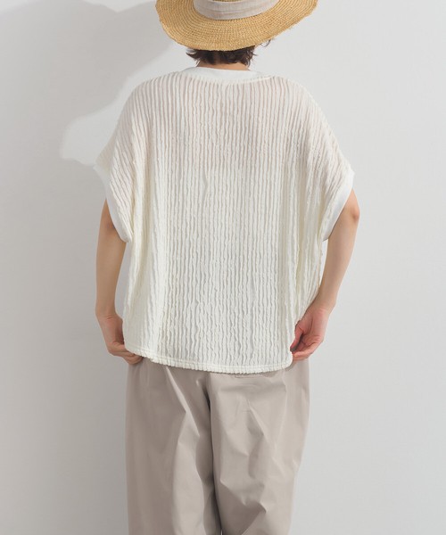 [SD限定] 今期も登場！大人気！フリフリカットソー天竺編み ビッグ Tシャツ【2026春夏新