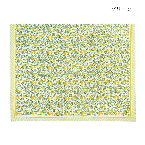 マルチクロス ボニータブロックプリント レモン【2026新作】