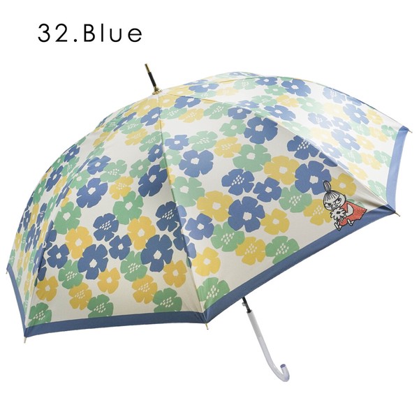 【再入荷】ムーミン コラボ：2026ss 花とリトルミイ 晴雨兼用 ジャンプ傘 日傘 雨傘 長傘