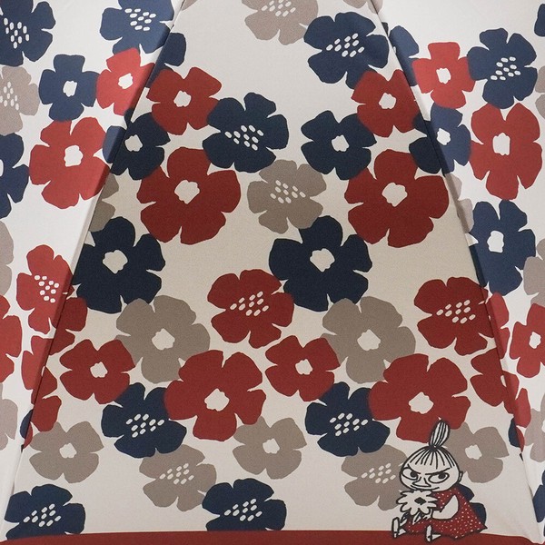 【再入荷】ムーミン コラボ：2026ss 花とリトルミイ 晴雨兼用 ジャンプ傘 日傘 雨傘 長傘