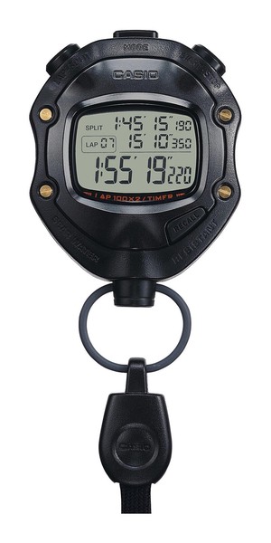 CASIO カシオ ストップウオッチ メタリックブラック/ブラック HS-80TW-1JH
