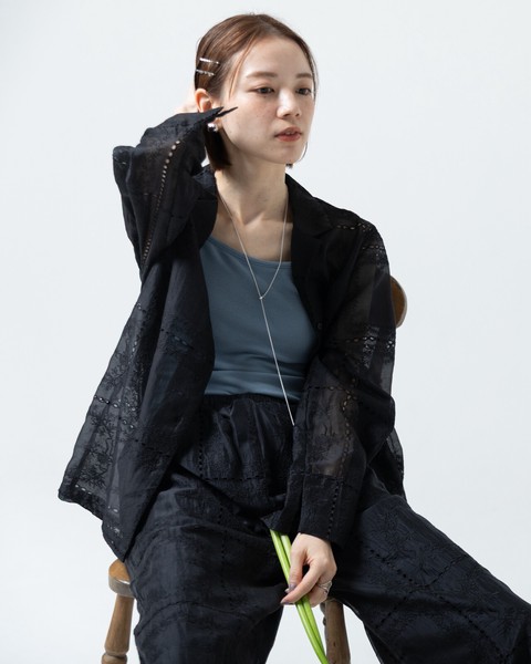 【再入荷】パッチワーク風 総刺繍 シャツ ジャケット 【2026春夏新作】●6/4日追加入荷あり