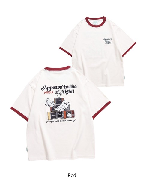 ゴーストテレビ刺繍Tee / 半袖Tシャツ【2026夏物】