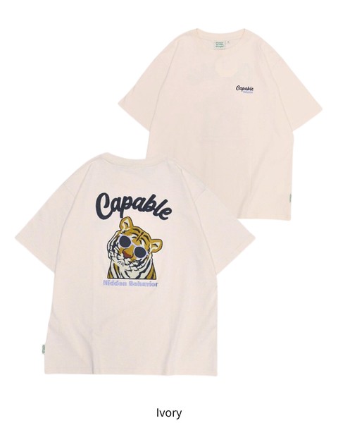 虎サガラ刺繍Tee / 半袖Tシャツ【2026夏物】
