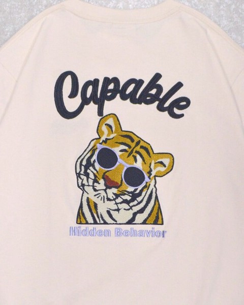 虎サガラ刺繍Tee / 半袖Tシャツ【2026夏物】