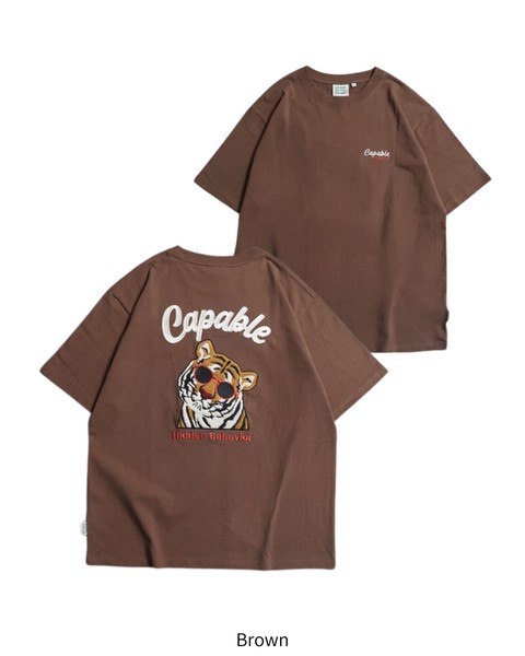 虎サガラ刺繍Tee / 半袖Tシャツ【2026夏物】