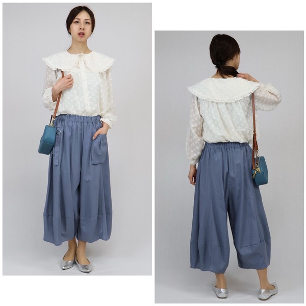 【2026年 春夏】大人気定番Dカン付きサルエルパンツ　ワイドパンツ　パンツ　パンツ　パンツ　ミセス　即納