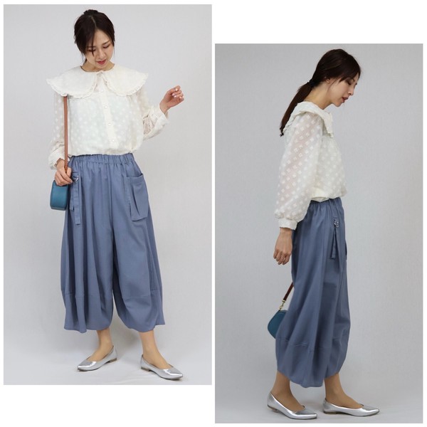 【2026年 春夏】大人気定番Dカン付きサルエルパンツ　ワイドパンツ　パンツ　パンツ　パンツ　ミセス　即納