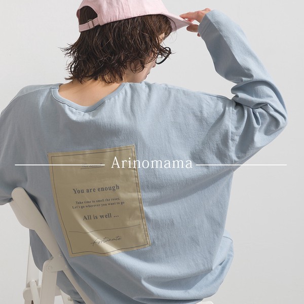 20s天竺 張付けプリント ロンT 長袖 Tシャツ【2026年春夏新作】