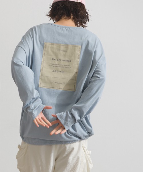 20s天竺 張付けプリント ロンT 長袖 Tシャツ【2026年春夏新作】