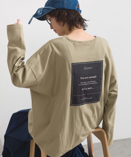 20s天竺 張付けプリント ロンT 長袖 Tシャツ【2026年春夏新作】
