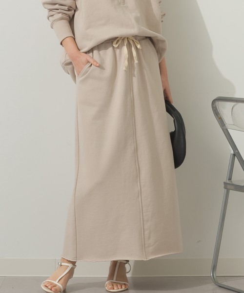裏毛ロングスカート