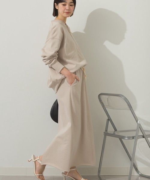 裏毛ロングスカート