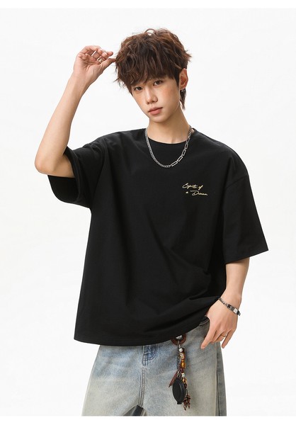 PC1156 メンズ Tシャツ トップス 半袖 ゆったり スポーツ  字母 ヴィンテージ 韓国風 2026春夏新作