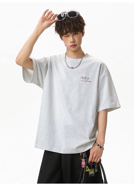 PC1156 メンズ Tシャツ トップス 半袖 ゆったり スポーツ  字母 ヴィンテージ 韓国風 2026春夏新作