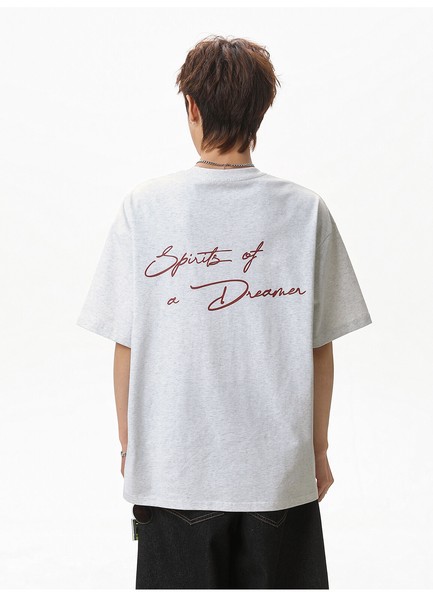PC1156 メンズ Tシャツ トップス 半袖 ゆったり スポーツ  字母 ヴィンテージ 韓国風 2026春夏新作