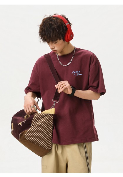 PC1156 メンズ Tシャツ トップス 半袖 ゆったり スポーツ  字母 ヴィンテージ 韓国風 2026春夏新作
