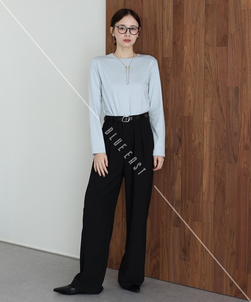 新色追加【クルーネックTシャツ】　カットソー　Tシャツ　レディース　ロンT