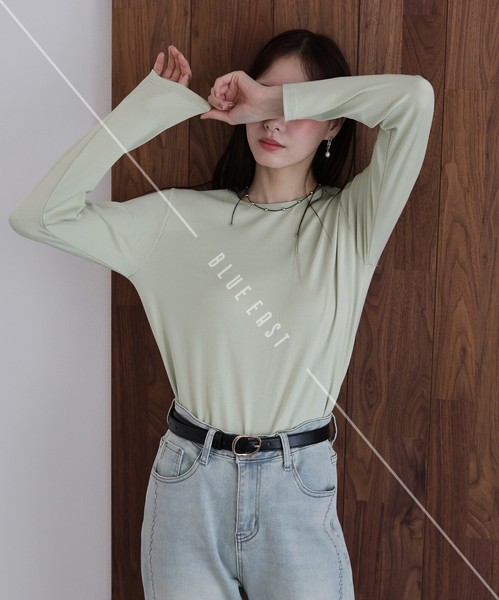 新色追加【クルーネックTシャツ】　カットソー　Tシャツ　レディース　ロンT