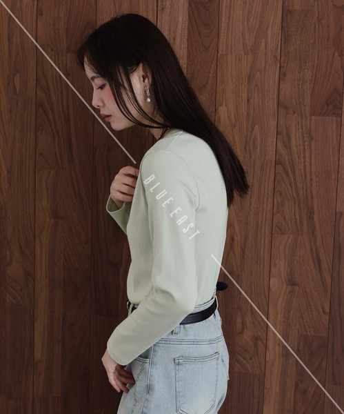 新色追加【クルーネックTシャツ】　カットソー　Tシャツ　レディース　ロンT