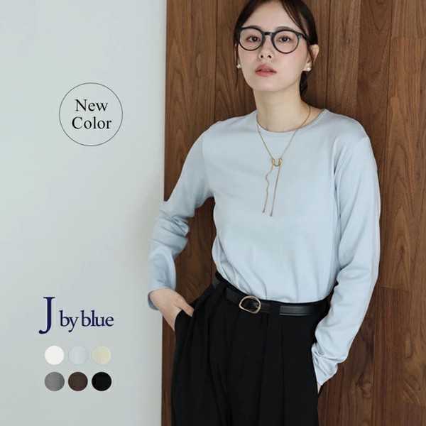 新色追加【クルーネックTシャツ】　カットソー　Tシャツ　レディース　ロンT