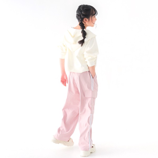 人気　120㎝-160㎝　　ソフトツイルラインカーゴパンツ　裾アジャスター付き　3763-1　3764-1