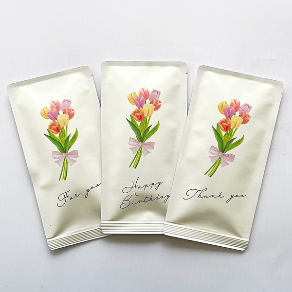 お茶メール（選べるメッセージ・チューリップB・和紅茶TB 3g×5P）【感謝/御礼/誕生日】
