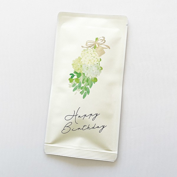 お茶メール（選べるメッセージ・紫陽花ﾌﾞｰｹ・和紅茶TB 3g×5P）【感謝/御礼/誕生日】