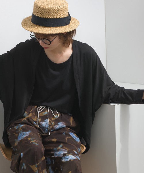 接触冷感 150g 32s綿レーヨン とろみ カーディガン【2026春夏新作】