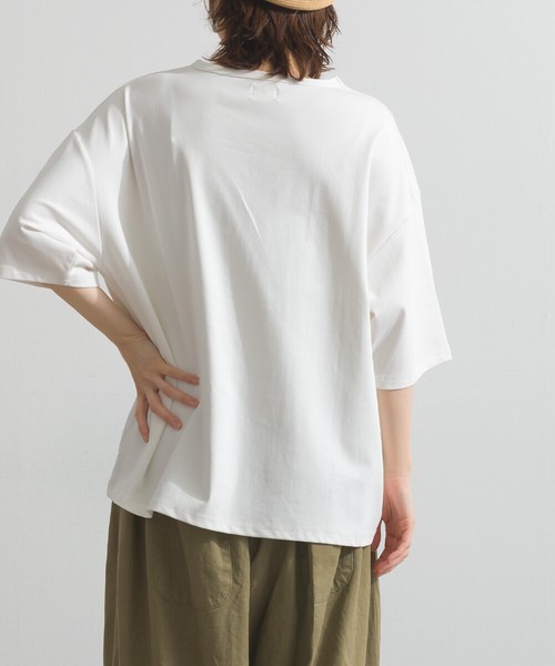 200g 32sフライス編み ワンポイント刺繍 ゆるシルエット Tシャツ【2026春夏新作】