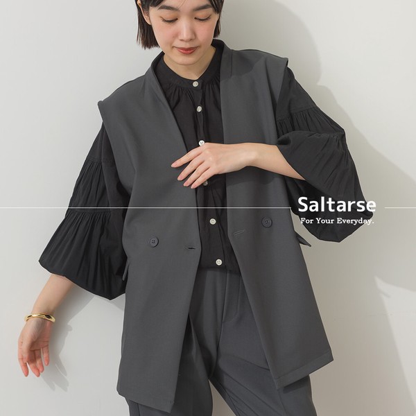 【Saltarse】ノーカラーベスト