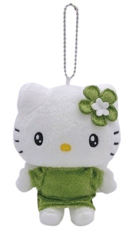 サンリオ　抹茶ハローキティ　ぬいぐるみマスコット