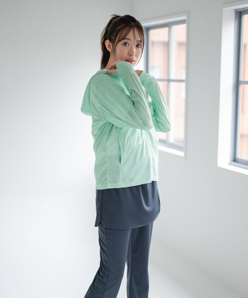 【K-SWISS/ケースイス】UVブロックぼかし柄パーカー★2026SS新作