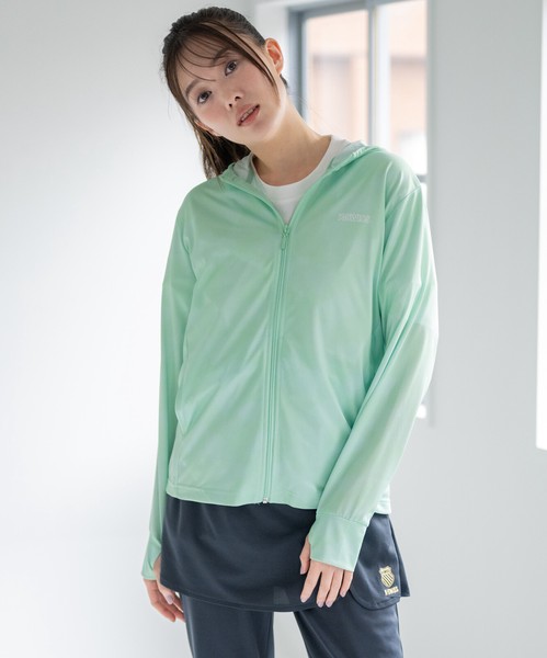 【K-SWISS/ケースイス】UVブロックぼかし柄パーカー★2026SS新作
